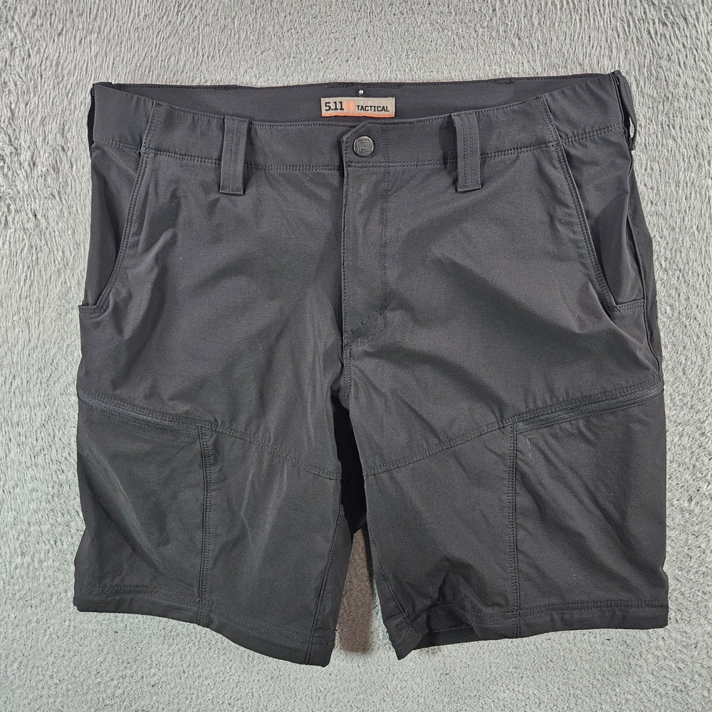 5.11 Tactical Mens Black Performance Stretch Cargo Shorts Size 36